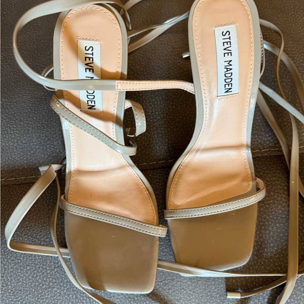 Steve Madden Women's Gray Strappy Heels